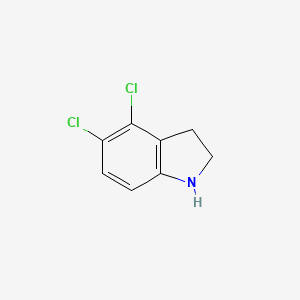 molecular formula C8H7Cl2N B2876846 4,5-dichloro-2,3-dihydro-1H-indole CAS No. 162100-51-8