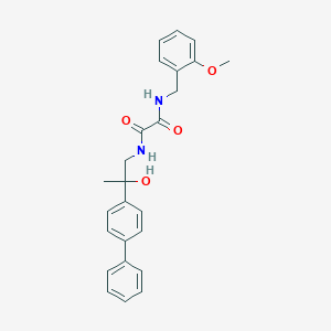 molecular formula C25H26N2O4 B2876871 N'-(2-{[1,1'-biphenyl]-4-yl}-2-hydroxypropyl)-N-[(2-methoxyphenyl)methyl]ethanediamide CAS No. 1705447-14-8