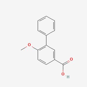 molecular formula C14H12O3 B2876873 4-Methoxy-3-phenylbenzoic acid CAS No. 4477-64-9