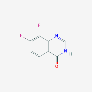 molecular formula C8H4F2N2O B2876903 7,8-Difluoroquinazolin-4(3H)-one CAS No. 1566557-04-7