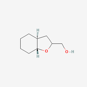 molecular formula C9H16O2 B2876908 rac-[(3aR,7aS)-octahydro-1-benzofuran-2-yl]methanol CAS No. 1116615-01-0