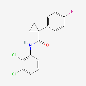 molecular formula C16H12Cl2FNO B2876940 N-(2,3-dichlorophenyl)-1-(4-fluorophenyl)cyclopropane-1-carboxamide CAS No. 1091382-46-5