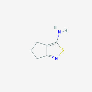 molecular formula C6H11ClN2OS B2876983 5,6-Dihydro-4H-cyclopenta[c]isothiazol-3-amine CAS No. 937667-84-0