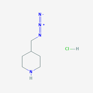 molecular formula C6H13ClN4 B2877008 4-(Azidomethyl)piperidine hydrochloride CAS No. 65920-57-2