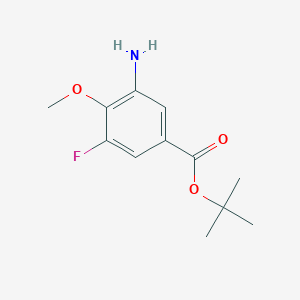 molecular formula C12H16FNO3 B2877054 Tert-butyl 3-amino-5-fluoro-4-methoxybenzoate CAS No. 2287311-29-7