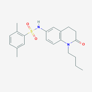 molecular formula C21H26N2O3S B2877081 N-(1-butyl-2-oxo-1,2,3,4-tetrahydroquinolin-6-yl)-2,5-dimethylbenzene-1-sulfonamide CAS No. 951573-22-1