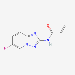 molecular formula C9H7FN4O B2877083 N-(6-Fluoro-[1,2,4]triazolo[1,5-a]pyridin-2-yl)prop-2-enamide CAS No. 2308314-38-5