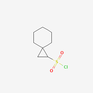 molecular formula C8H13ClO2S B2877129 Spiro[2.5]octane-2-sulfonyl chloride CAS No. 2168613-14-5