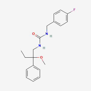 molecular formula C19H23FN2O2 B2877181 1-[(4-fluorophenyl)methyl]-3-(2-methoxy-2-phenylbutyl)urea CAS No. 1797340-03-4