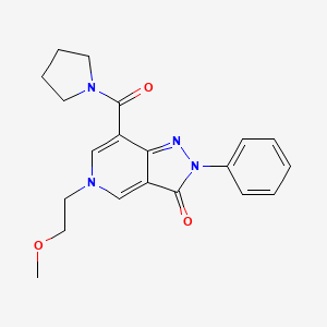5-(2-methoxyethyl)-2-phenyl-7-(pyrrolidine-1-carbonyl)-2H-pyrazolo[4,3-c]pyridin-3(5H)-one