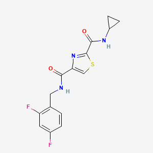 N~2~-cyclopropyl-N~4~-(2,4-difluorobenzyl)-1,3-thiazole-2,4-dicarboxamide