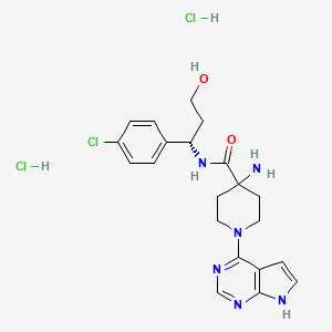 molecular formula C21H27Cl3N6O2 B2877198 Azd 5363 dihydrochloride 