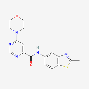 molecular formula C17H17N5O2S B2877216 N-(2-methylbenzo[d]thiazol-5-yl)-6-morpholinopyrimidine-4-carboxamide CAS No. 1903711-74-9