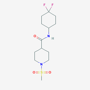 molecular formula C13H22F2N2O3S B2877238 N-(4,4-difluorocyclohexyl)-1-(methylsulfonyl)piperidine-4-carboxamide CAS No. 2034386-58-6