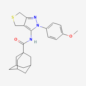 N-[2-(4-methoxyphenyl)-4,6-dihydrothieno[3,4-c]pyrazol-3-yl]adamantane-1-carboxamide