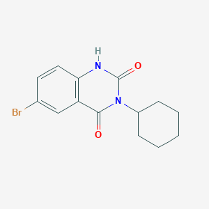 6-bromo-3-cyclohexylquinazoline-2,4(1H,3H)-dione
