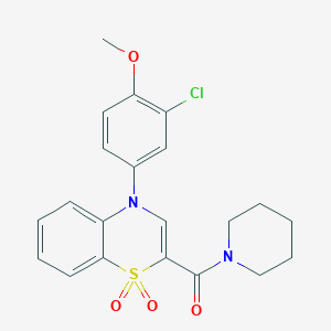 4-chloro-N-[2-([1,2,4]triazolo[4,3-a]quinoxalin-4-yloxy)phenyl]benzamide