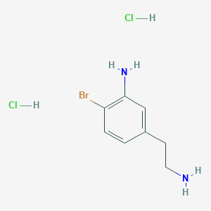 molecular formula C8H13BrCl2N2 B2877334 5-(2-Aminoethyl)-2-bromoaniline dihydrochloride CAS No. 2095410-69-6