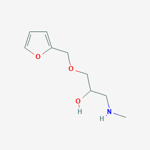 molecular formula C9H15NO3 B2877347 1-(2-Furylmethoxy)-3-(methylamino)propan-2-ol CAS No. 843619-44-3