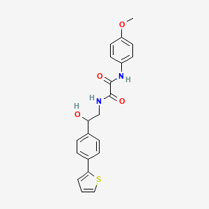 N-{2-hydroxy-2-[4-(thiophen-2-yl)phenyl]ethyl}-N'-(4-methoxyphenyl)ethanediamide