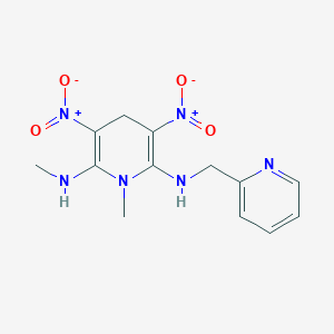 N~2~,1-dimethyl-3,5-dinitro-N~6~-(2-pyridinylmethyl)-1,4-dihydro-2,6-pyridinediamine