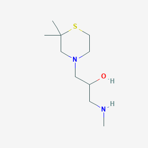1-(2,2-Dimethylthiomorpholin-4-yl)-3-(methylamino)propan-2-ol