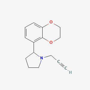 2-(2,3-Dihydro-1,4-benzodioxin-5-yl)-1-(prop-2-yn-1-yl)pyrrolidine