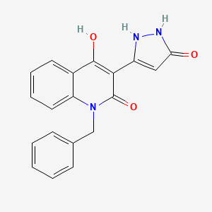 1-benzyl-4-hydroxy-3-(5-oxo-2,5-dihydro-1H-pyrazol-3-yl)-2(1H)-quinolinone