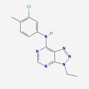 molecular formula C13H13ClN6 B2877412 N-(3-chloro-4-methylphenyl)-3-ethyl-3H-[1,2,3]triazolo[4,5-d]pyrimidin-7-amine CAS No. 899730-94-0