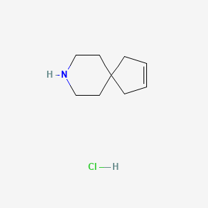 molecular formula C9H16ClN B2877448 8-Azaspiro[4.5]dec-2-ene;hydrochloride CAS No. 2375261-92-8
