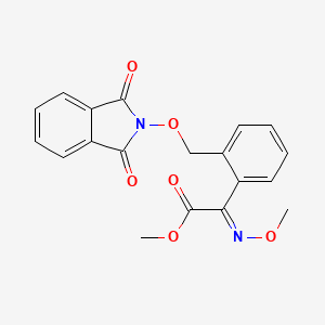 molecular formula C19H16N2O6 B2877454 methyl (2E)-2-[2-[(1,3-dioxoisoindol-2-yl)oxymethyl]phenyl]-2-methoxyiminoacetate CAS No. 156581-14-5