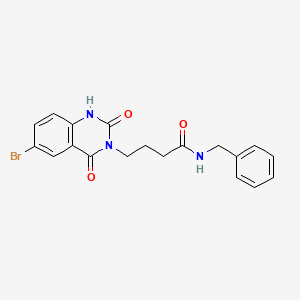 N-benzyl-4-(6-bromo-2,4-dioxo-1,2-dihydroquinazolin-3(4H)-yl)butanamide