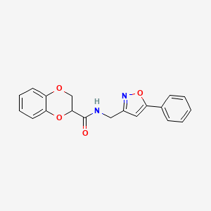 N-((5-phenylisoxazol-3-yl)methyl)-2,3-dihydrobenzo[b][1,4]dioxine-2-carboxamide