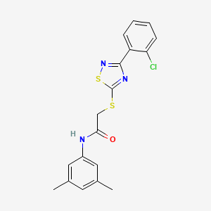 2-((3-(2-chlorophenyl)-1,2,4-thiadiazol-5-yl)thio)-N-(3,5-dimethylphenyl)acetamide
