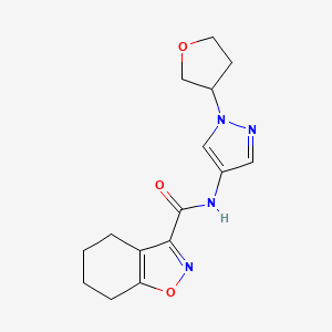 N-(1-(tetrahydrofuran-3-yl)-1H-pyrazol-4-yl)-4,5,6,7-tetrahydrobenzo[d]isoxazole-3-carboxamide