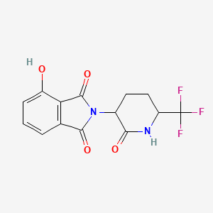 4-Hydroxy-2-[2-oxo-6-(trifluoromethyl)piperidin-3-yl]isoindole-1,3-dione