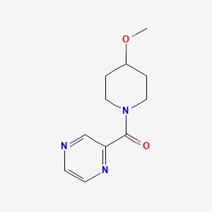 molecular formula C11H15N3O2 B2877555 2-(4-methoxypiperidine-1-carbonyl)pyrazine CAS No. 1206994-57-1