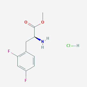 molecular formula C10H12ClF2NO2 B2877580 Methyl (2s)-2-amino-3-(2,4-difluorophenyl)propanoate hydrochloride CAS No. 2416218-96-5