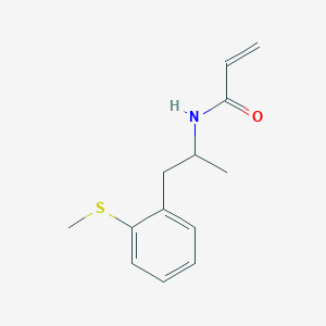 B2877621 N-[1-(2-Methylsulfanylphenyl)propan-2-yl]prop-2-enamide CAS No. 2361638-79-9