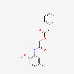 molecular formula C19H21NO4 B2877695 [2-(2-Methoxy-5-methylanilino)-2-oxoethyl] 2-(4-methylphenyl)acetate CAS No. 1794841-43-2