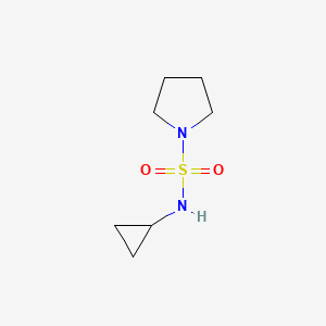 molecular formula C7H14N2O2S B2877751 N-cyclopropylpyrrolidine-1-sulfonamide CAS No. 1339745-54-8
