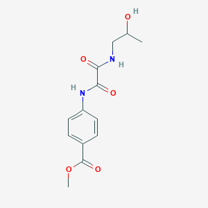 molecular formula C13H16N2O5 B2877759 Methyl 4-(2-((2-hydroxypropyl)amino)-2-oxoacetamido)benzoate CAS No. 920169-66-0