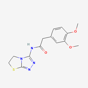 B2877767 N-(5,6-dihydrothiazolo[2,3-c][1,2,4]triazol-3-yl)-2-(3,4-dimethoxyphenyl)acetamide CAS No. 932999-11-6