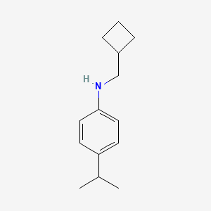 molecular formula C14H21N B2877821 N-(cyclobutylmethyl)-4-propan-2-ylaniline CAS No. 1397189-74-0