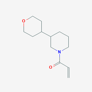 1-[3-(Oxan-4-yl)piperidin-1-yl]prop-2-en-1-one
