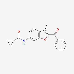 N-[3-methyl-2-(phenylcarbonyl)-1-benzofuran-6-yl]cyclopropanecarboxamide