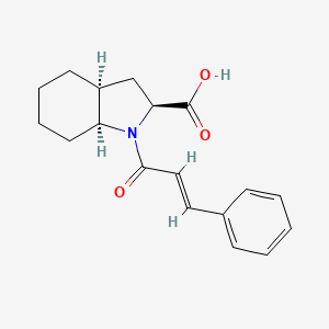 (2S,3aS,7aS)-1-[(2E)-3-phenylprop-2-enoyl]-octahydro-1H-indole-2-carboxylic acid