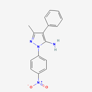 3-methyl-1-(4-nitrophenyl)-4-phenyl-1H-pyrazol-5-amine