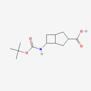 6-[(2-Methylpropan-2-yl)oxycarbonylamino]bicyclo[3.2.0]heptane-3-carboxylic acid