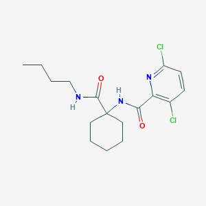 molecular formula C17H23Cl2N3O2 B2877931 N-[1-(butylcarbamoyl)cyclohexyl]-3,6-dichloropyridine-2-carboxamide CAS No. 1252169-26-8